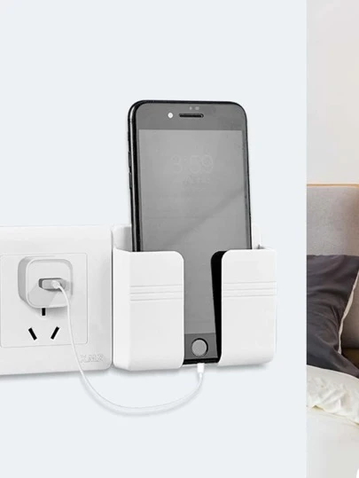 1pc Wall Mounted Phone Charging Holder