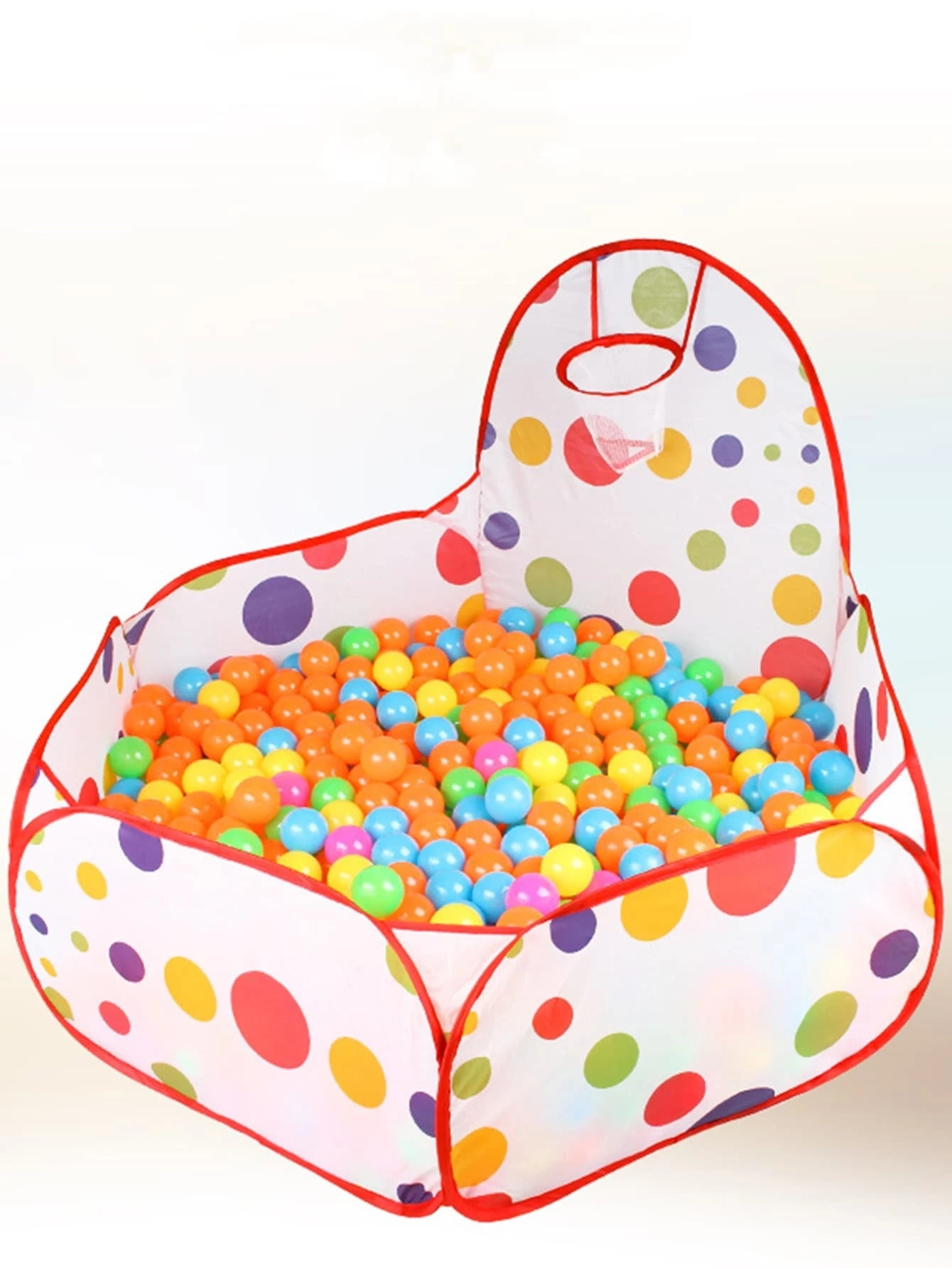 1pc Polka Dot Pattern Kids Game Tent, Funny Polyester Game Toy For Home
