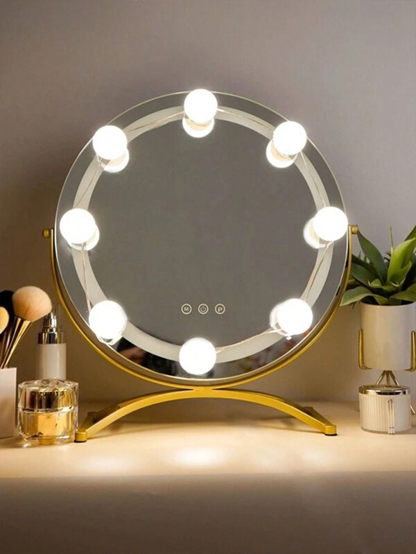 1Set Flexible Led Vanity Mirror Lights With 10 Bulbs
