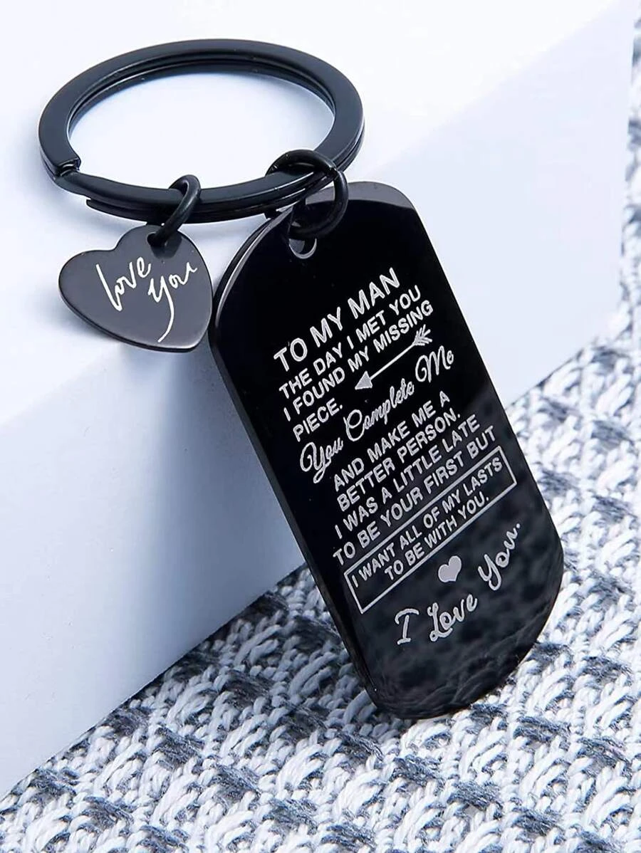 1pc Lover Anniversary Gift Keychain