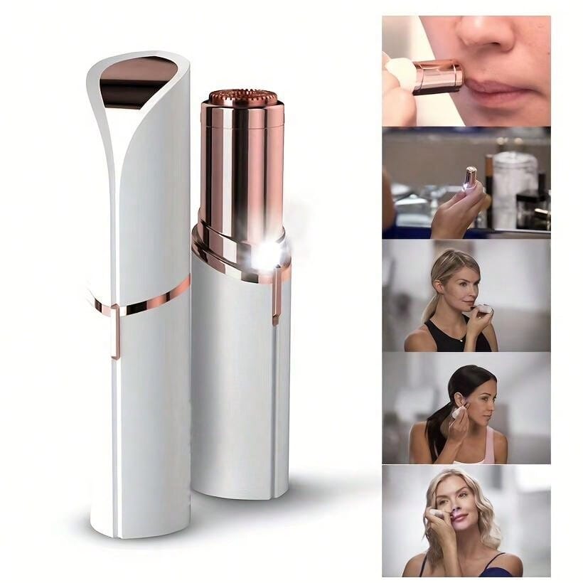 Epilator Face Hair Removal Lipstick Shaver Electric Eyebrow Trimmer Women'S Painless Hair Remover Mini Shaver Epilator, Lady Face Electric Razor For Lip, Chin,Arms,The Best Female Mustache Remover For
