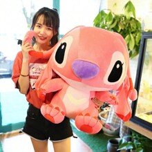 Lilo & Stitch Pink Plush Toy Pillow Valentine's Day Birthday Gift