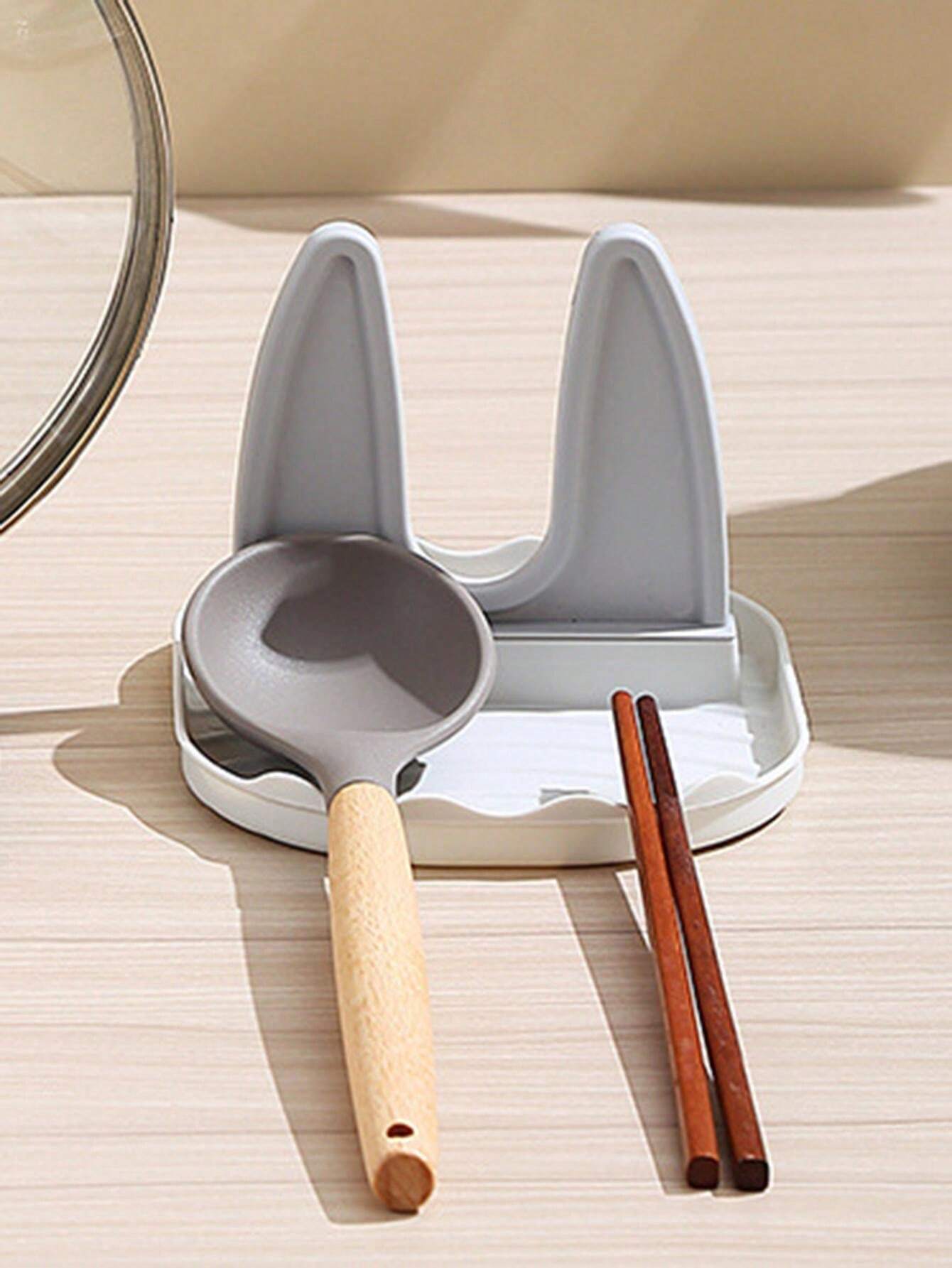 Maximize Your Kitchen Space With This 1pc Pot Lid Rack &Amp; Spatula Rack!