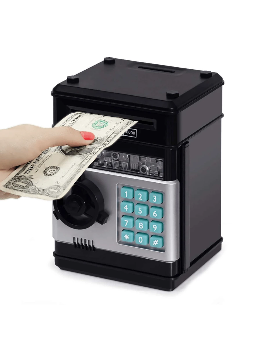 Piggy Bank Cash Coin Can ATM Bank Electronic Coin Money Bank Gift For Kids(Random Key Color)Some Parts Are Sent Random