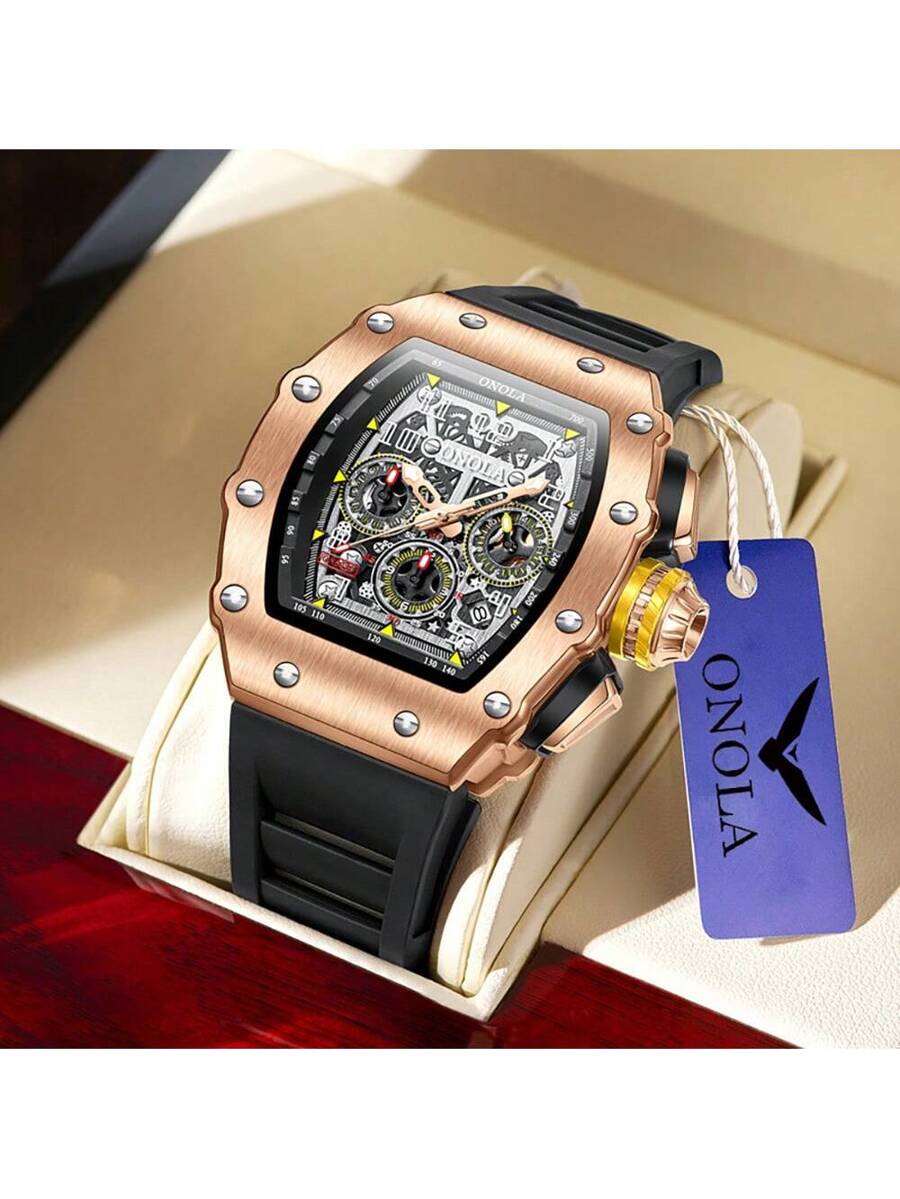 New Fashion Brand Luxury Watch Men Sport Waterproof Chronograph Watch Quartz Watches Men