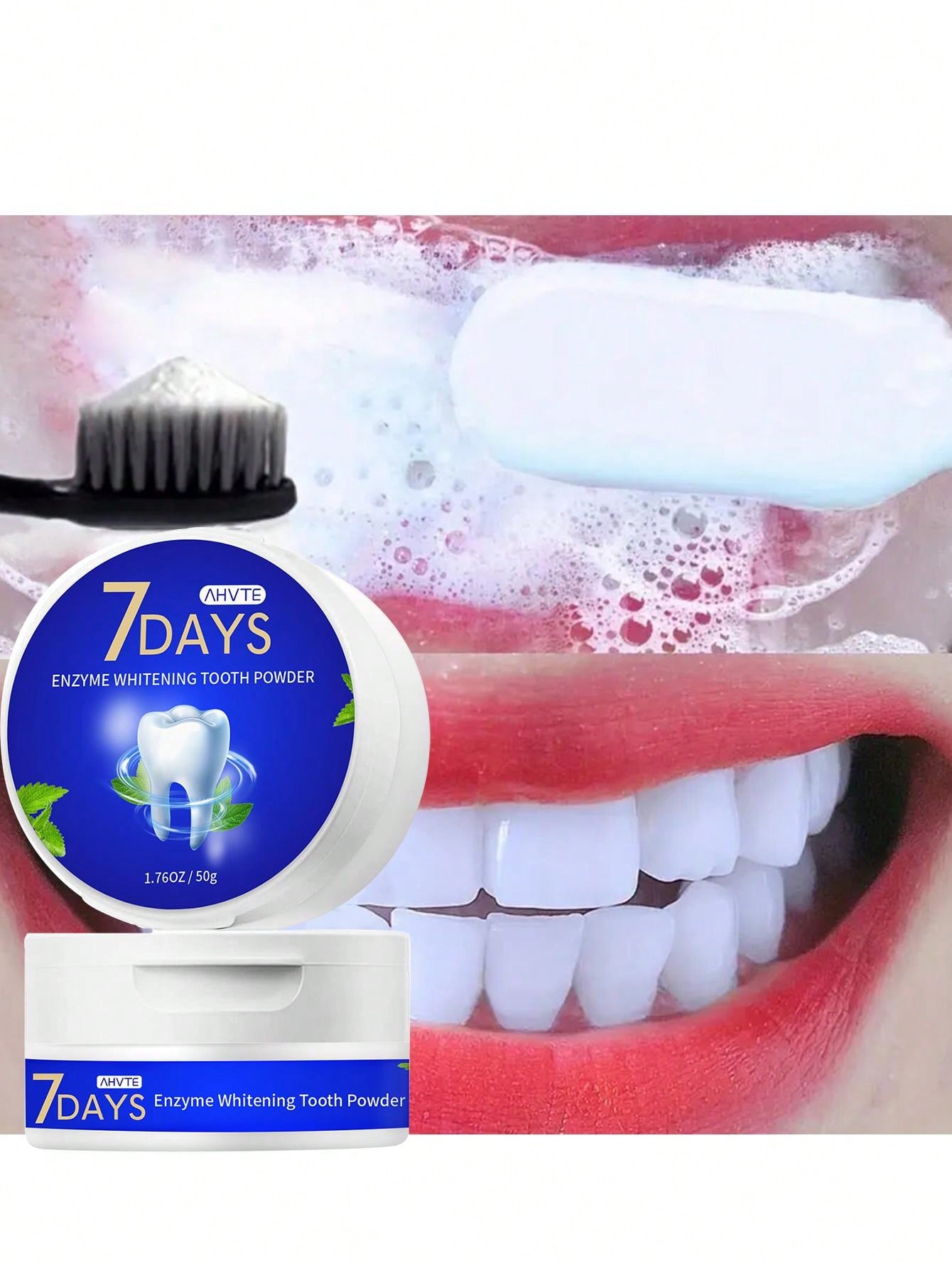 80g Whitening Teeth Powder, 1 Bottle Tooth Powder Remover Stains from Coffee and Smoking