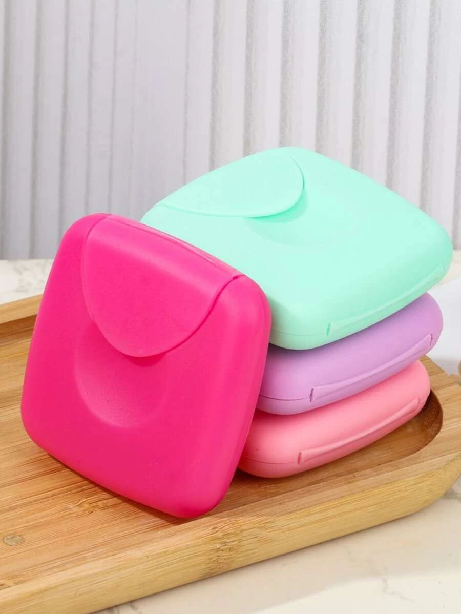 1pc Random Color Tampon Storage Box, Small PP Portable Travel Tampon Organizer For Outdoor