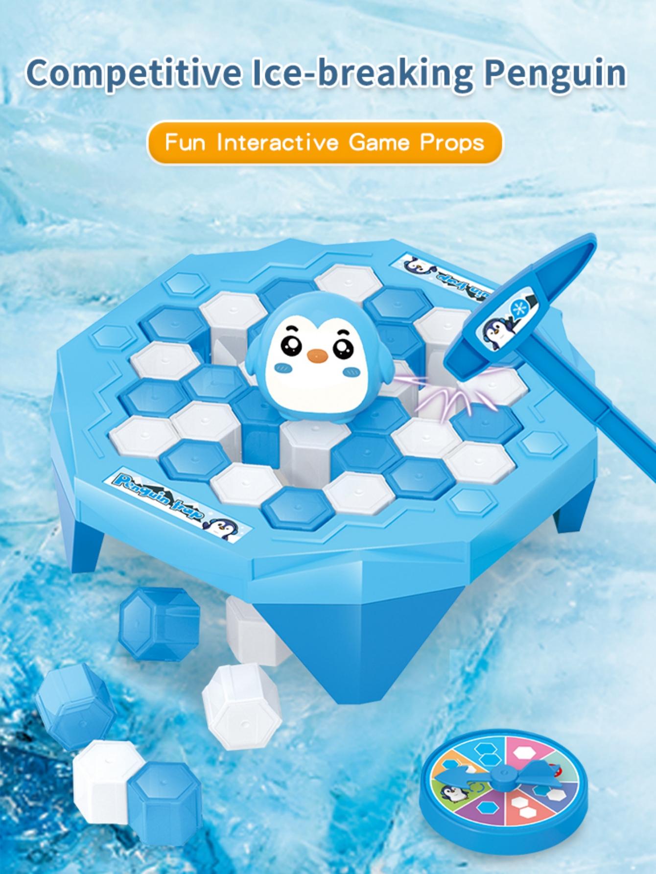 Mini Save Penguin On Ice Game Mini Size Penguin Trap Break Ice Activate Family Party Ice Breaking Kids Puzzle Table Knock Block,Boys Or Girls Christmas Birthday Gifts