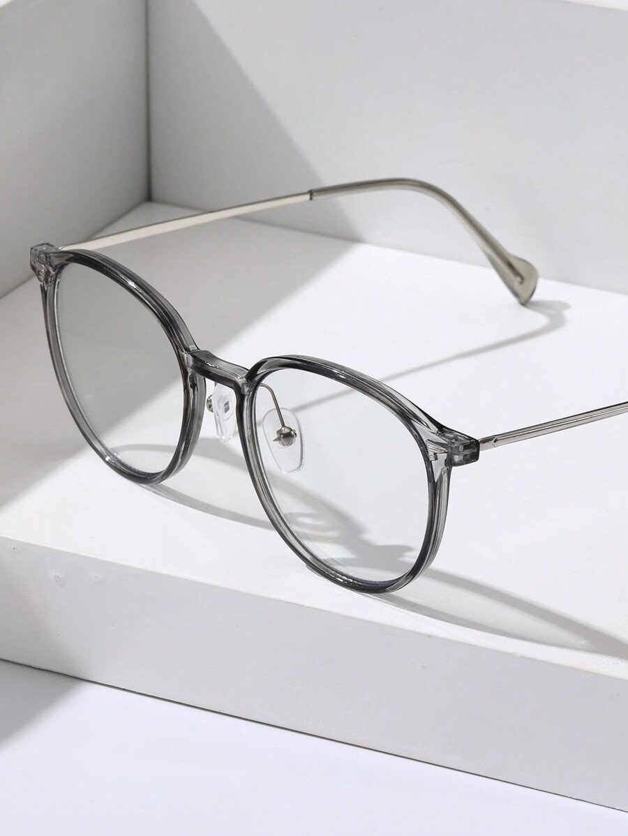 1pc Men Geometric Fashion Anti-blue Light Glasses & Photochromic Glasses For Daily Life Clothing Accessories